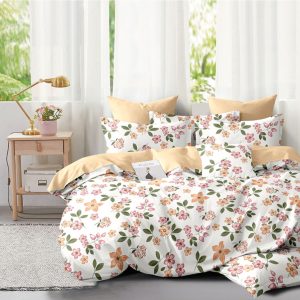 Комплект постельного белья из твил сатина (Пододеяльник 175×215 см 2 наволочки 50×70 2 наволочки 70×70 Простыня 210×220), диз.8931, Двуспальный.